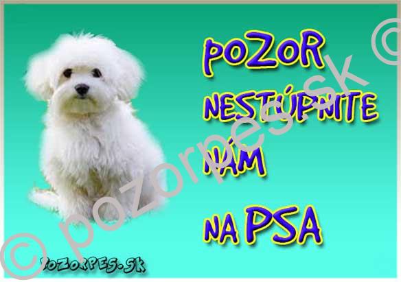 Pozorpes.sk,  výstražná tabuľka 