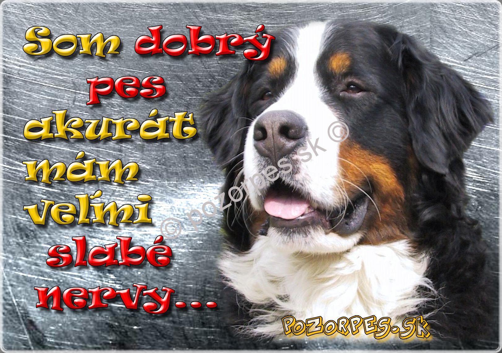 Pozorpes.sk, výstražná tabuľka