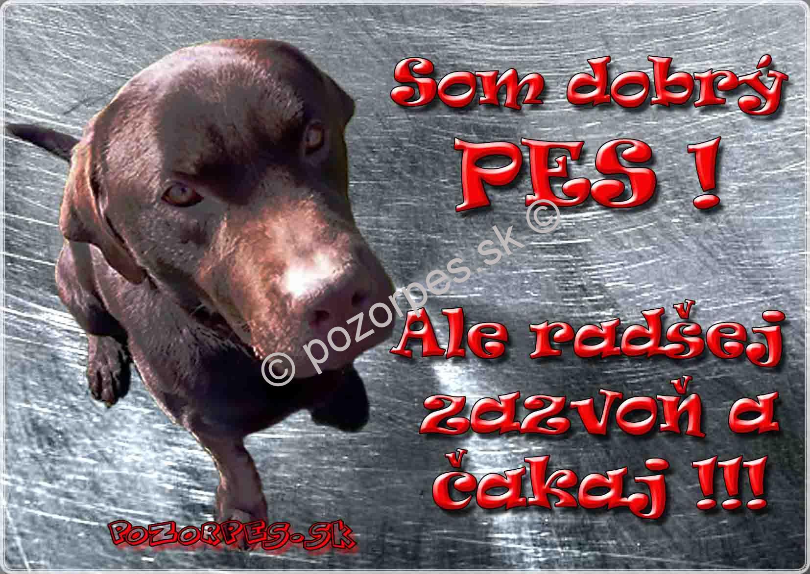 Pozorpes.sk,  výstražná tabuľka