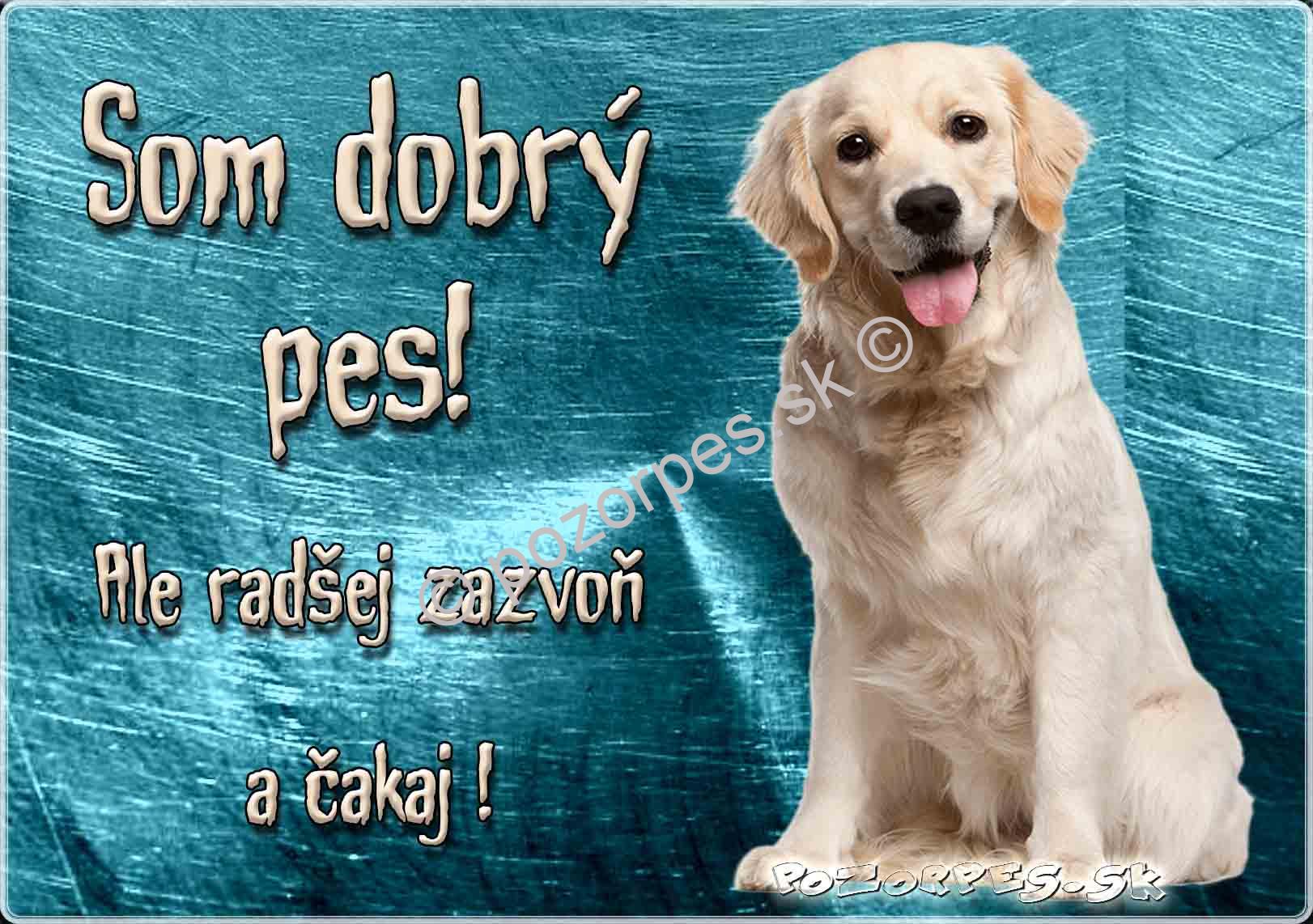 Pozorpes.sk,  výstražná tabuľka