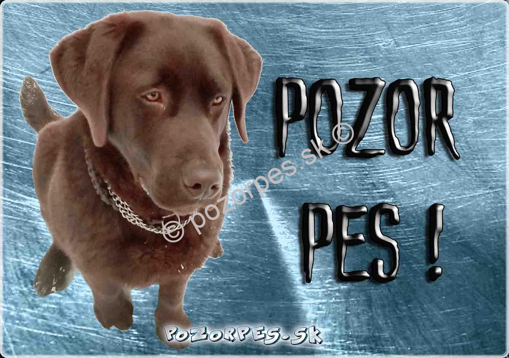 Pozorpes.sk,  výstražná tabuľka