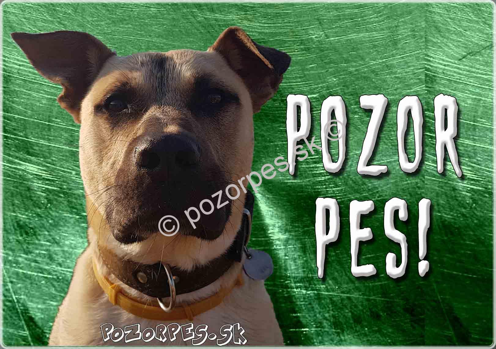 Pozorpes.sk,  výstražná tabuľka