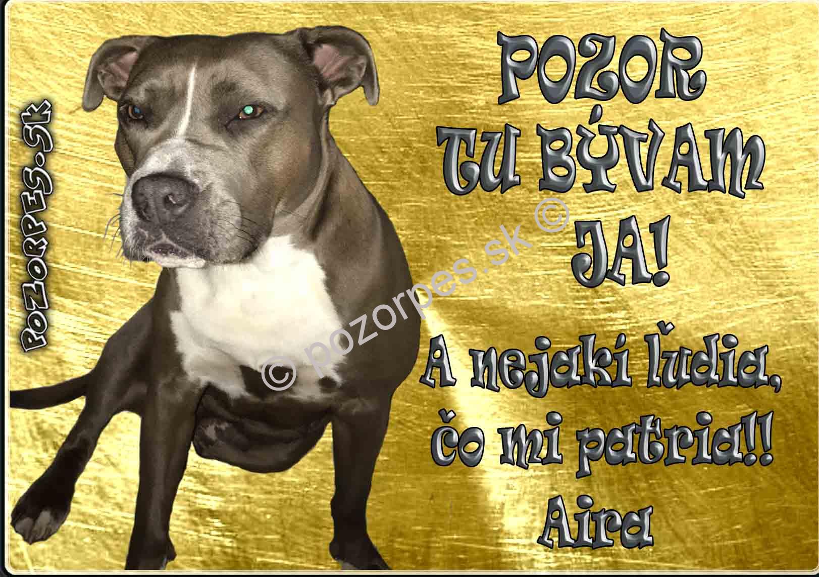 Pozorpes.sk,  výstražná tabuľka