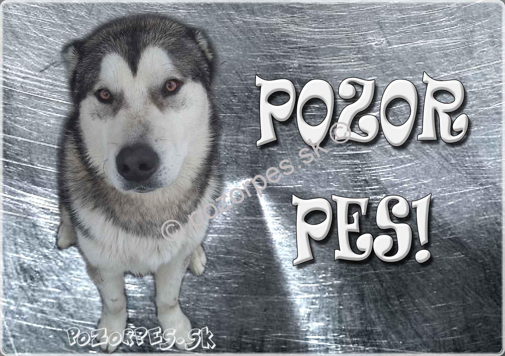 Pozorpes.sk, výstražná tabuľka