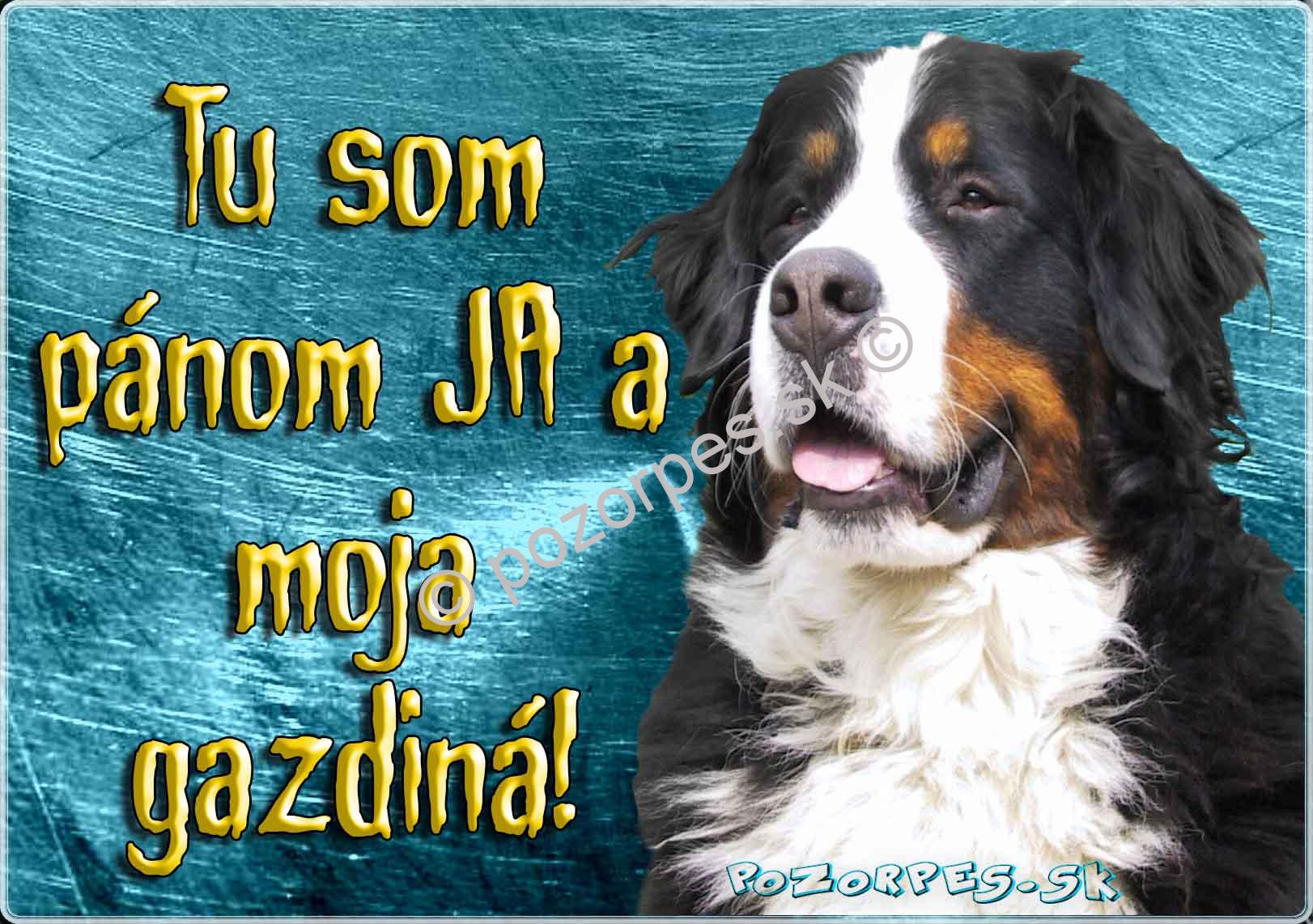 Pozorpes.sk,  výstražná tabuľka nerez 210x149xmm