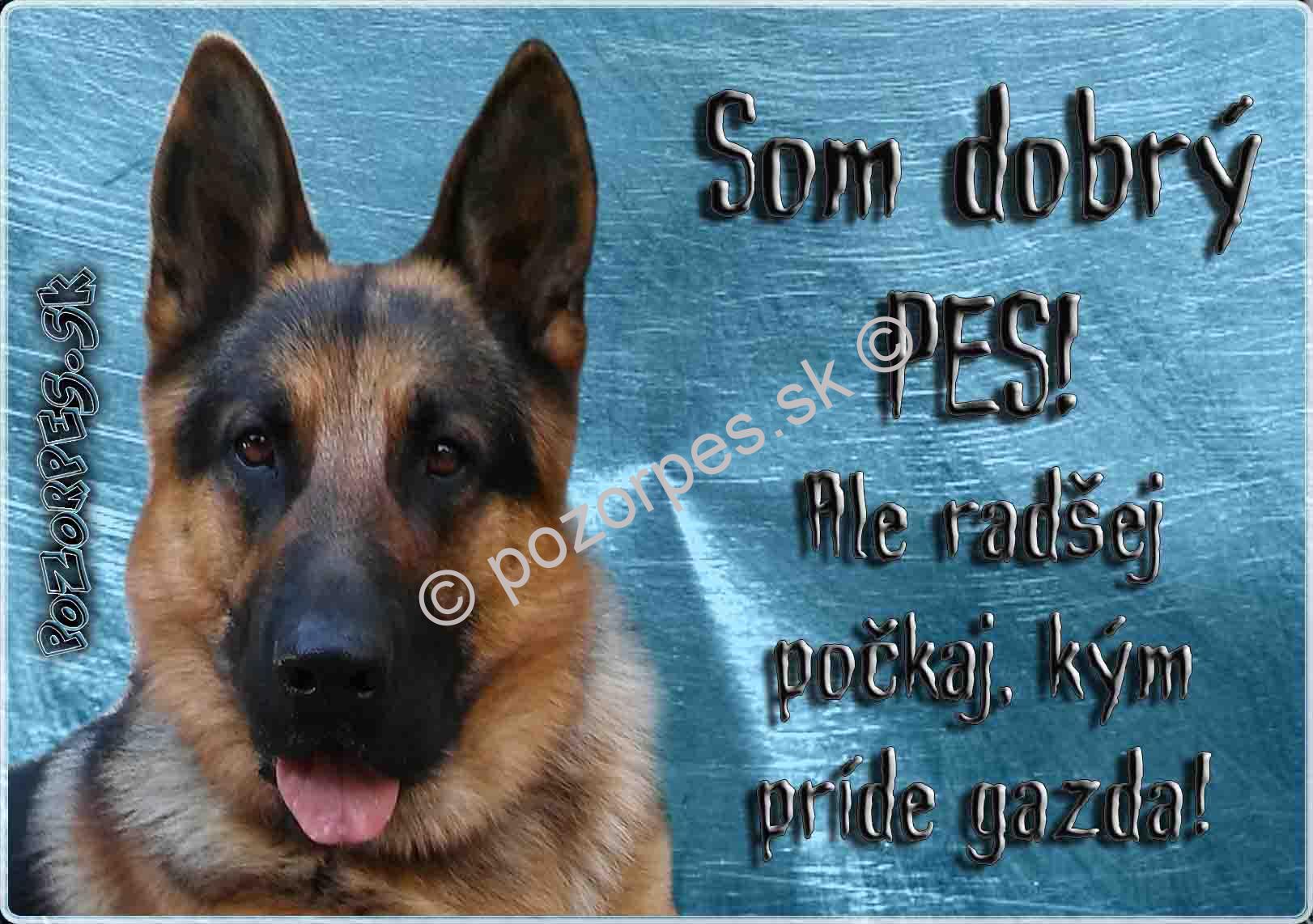 Pozorpes.sk, výstražná tabuľka