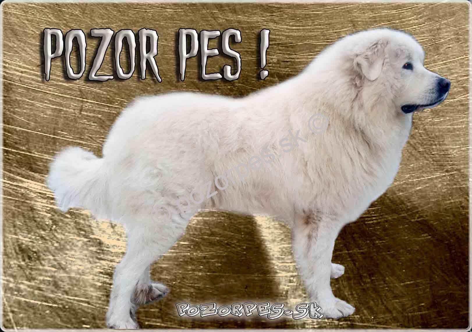 Pozorpes.sk, výstražná tabuľka
