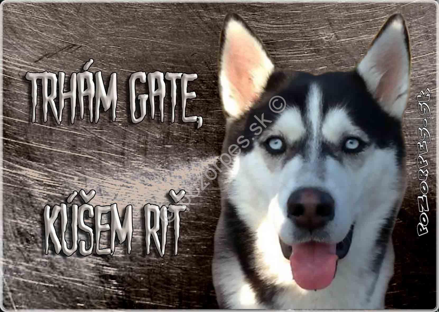 Pozorpes.sk, výstražná tabuľka