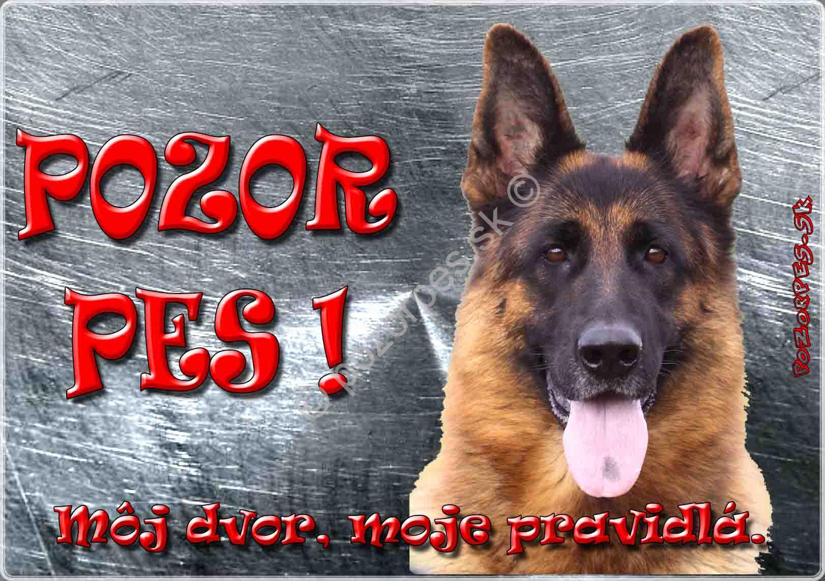 Pozorpes.sk, výstražná tabuľka