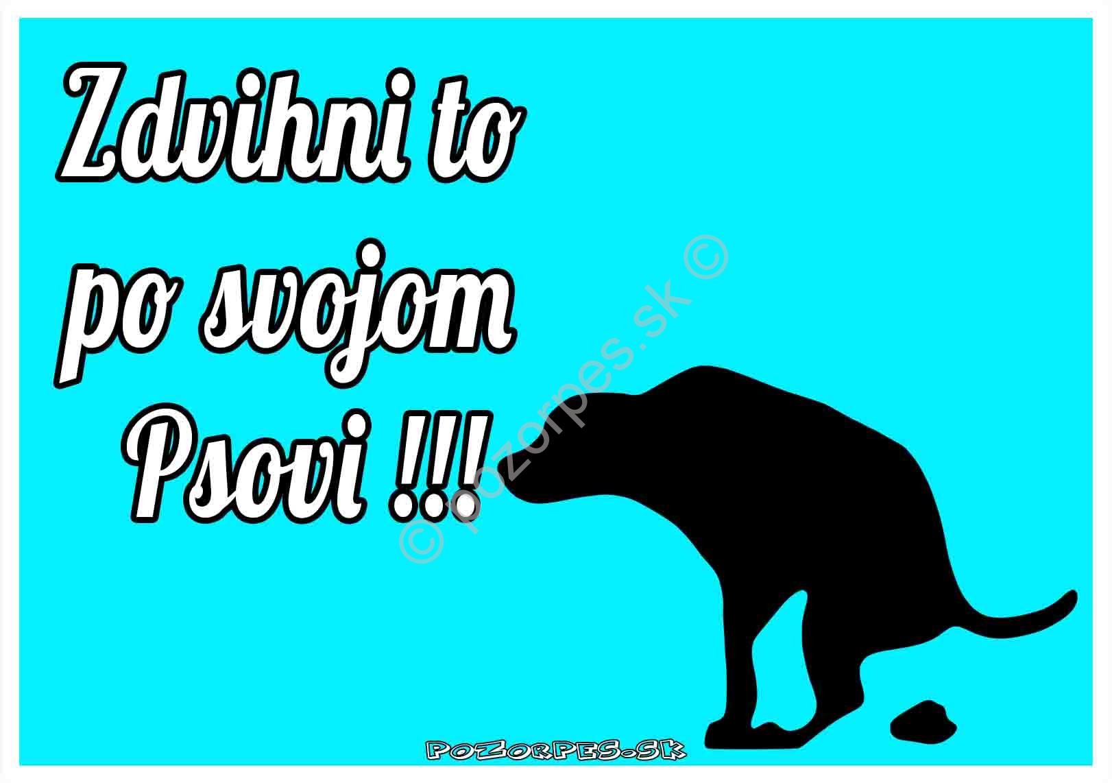 Tabuľka pozor pes