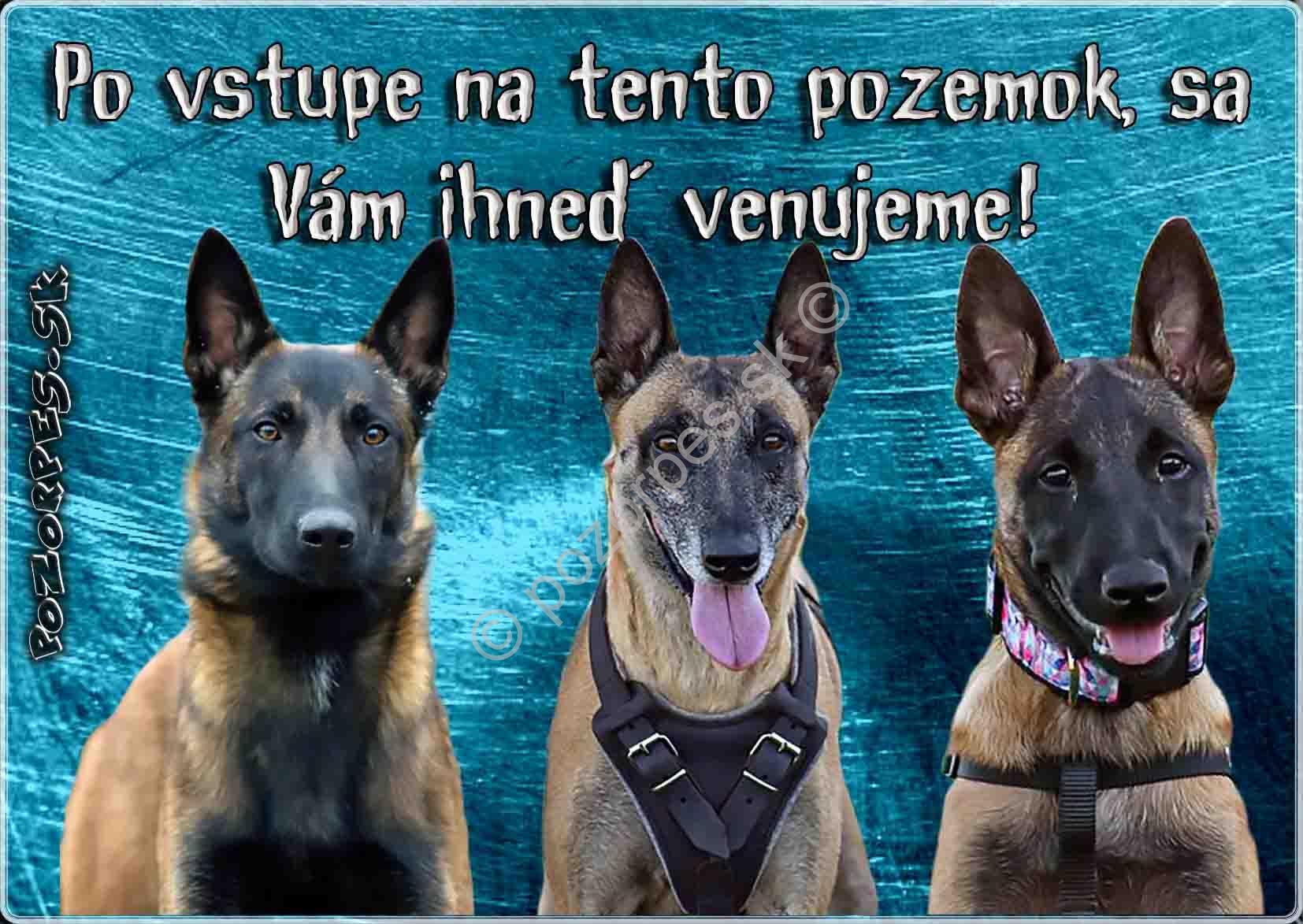 Pozorpes.sk, výstražná tabuľka