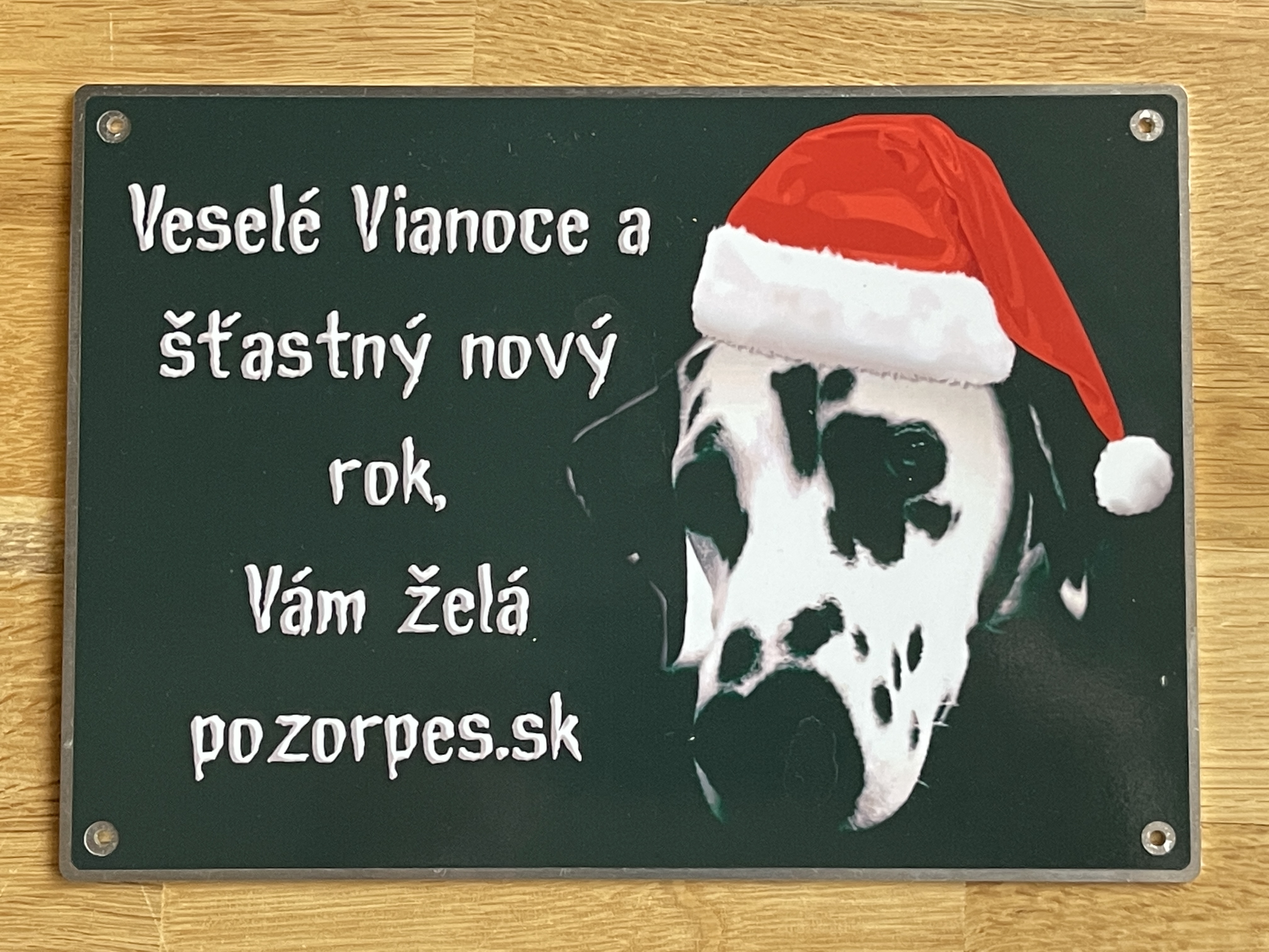 Hliníková tabuľka pozorpes.sk