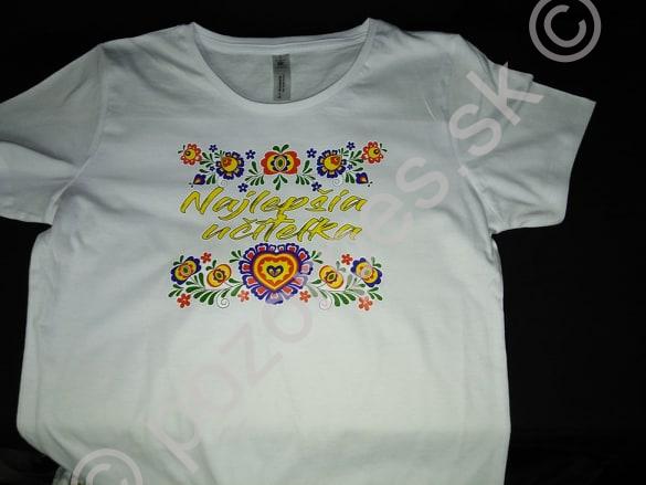 Tričko Najlepšia učiteľka