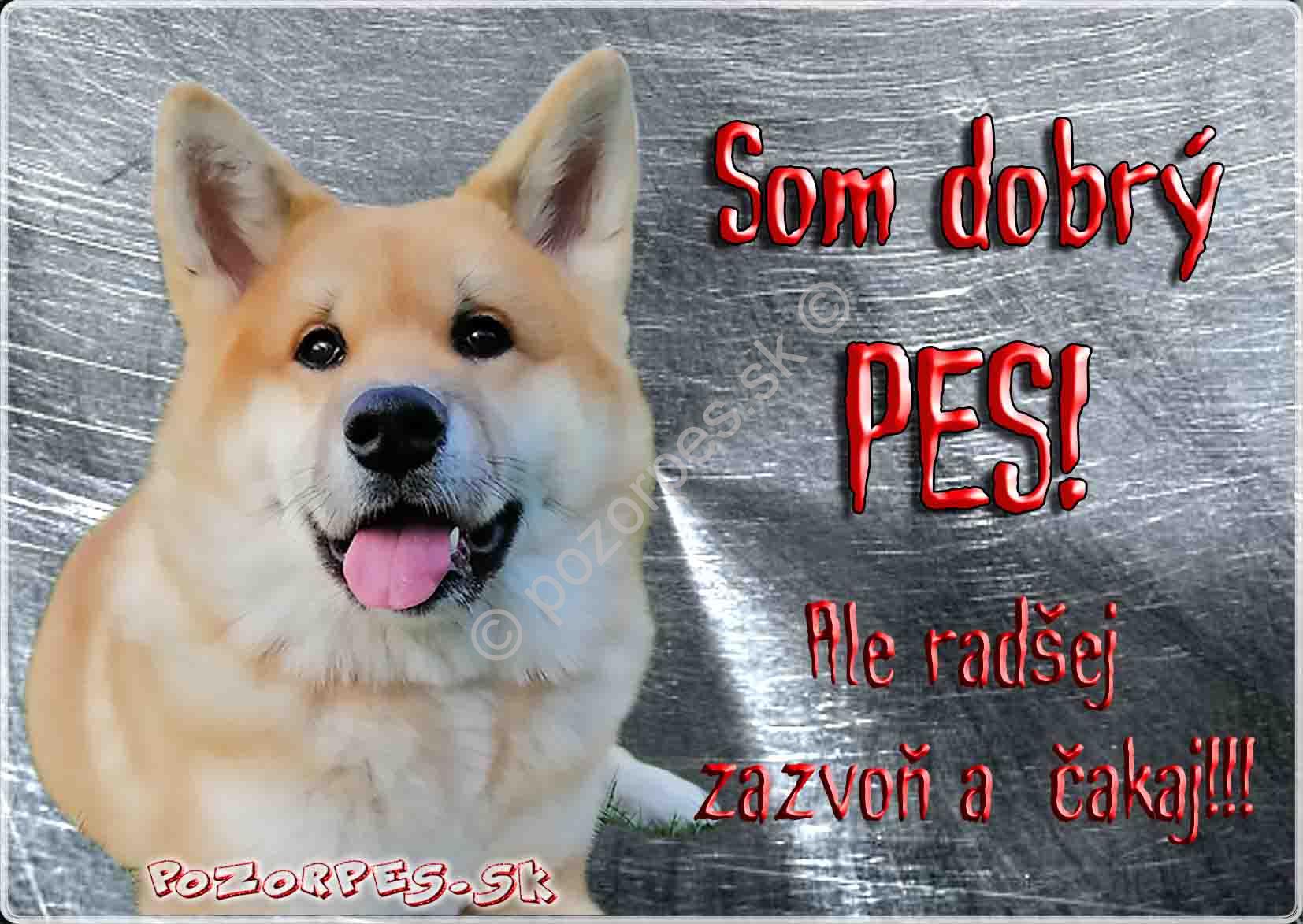 Pozorpes.sk,  výstražná tabuľka hliníková