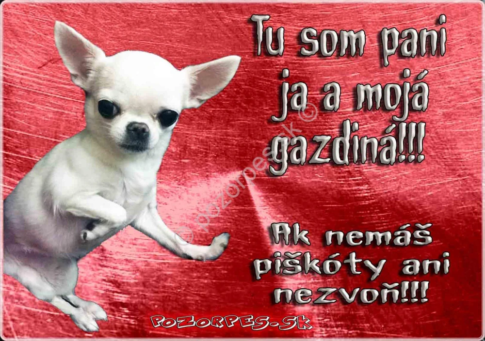 Pozorpes.sk,  výstražná tabuľka nerez 210x149xmm