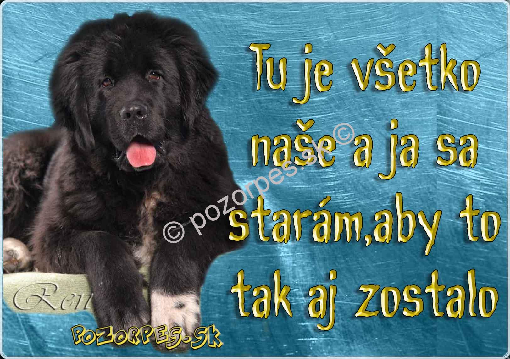Pozorpes.sk, výstražná tabuľka