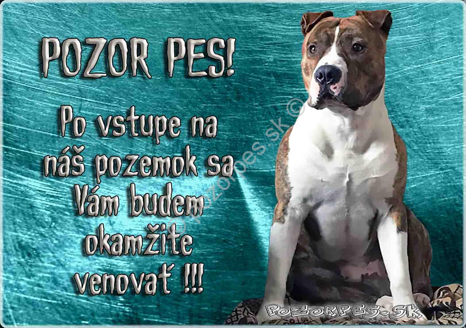 Pozorpes.sk, výstražná tabuľka