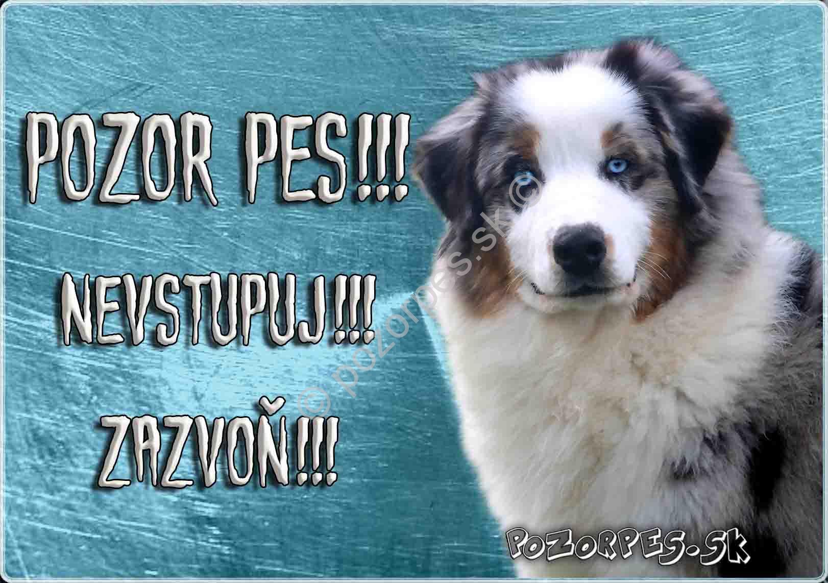 Pozorpes.sk, výstražná tabuľka