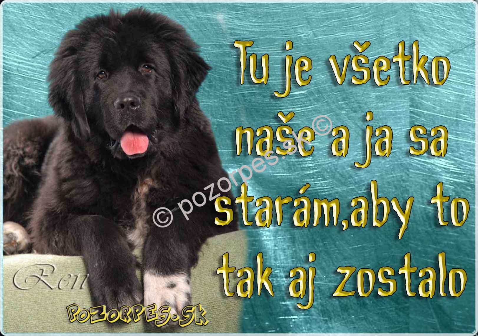 Pozorpes.sk, výstražná tabuľka
