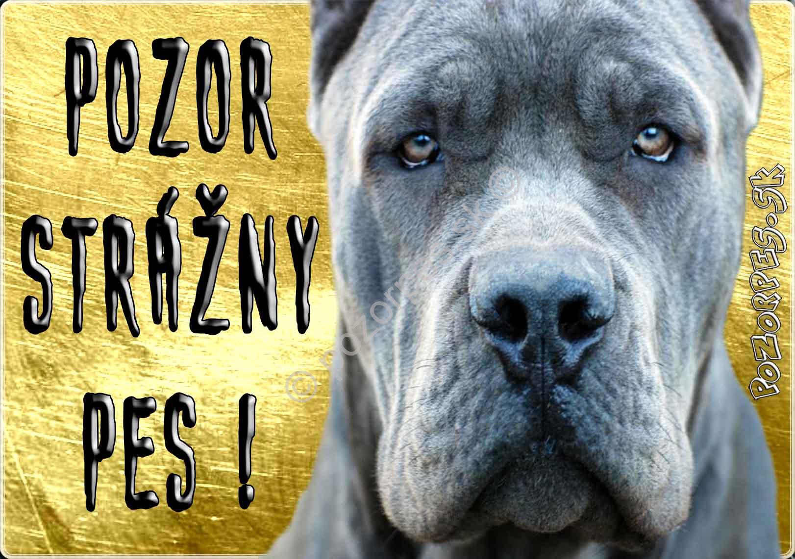 Pozorpes.sk,  výstražná tabuľka