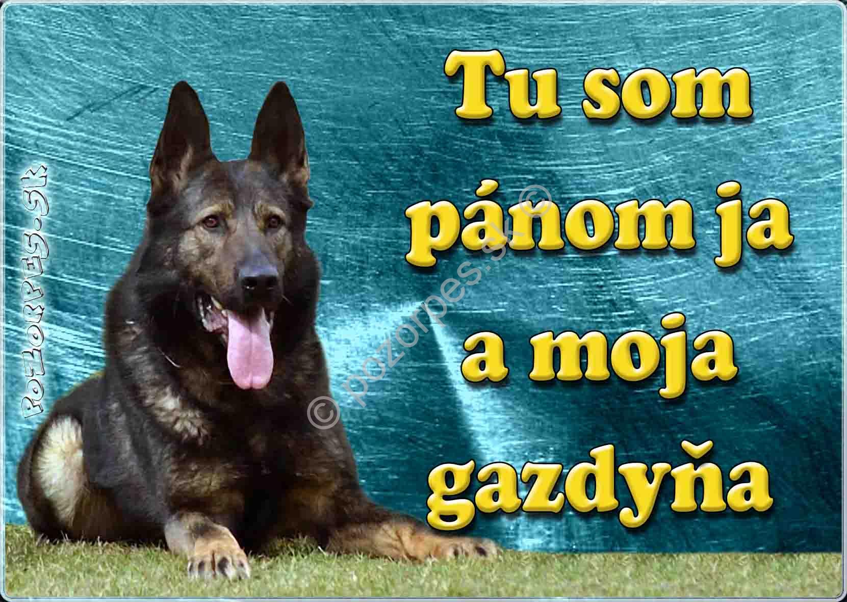 Pozorpes.sk,  výstražná tabuľka hliníková