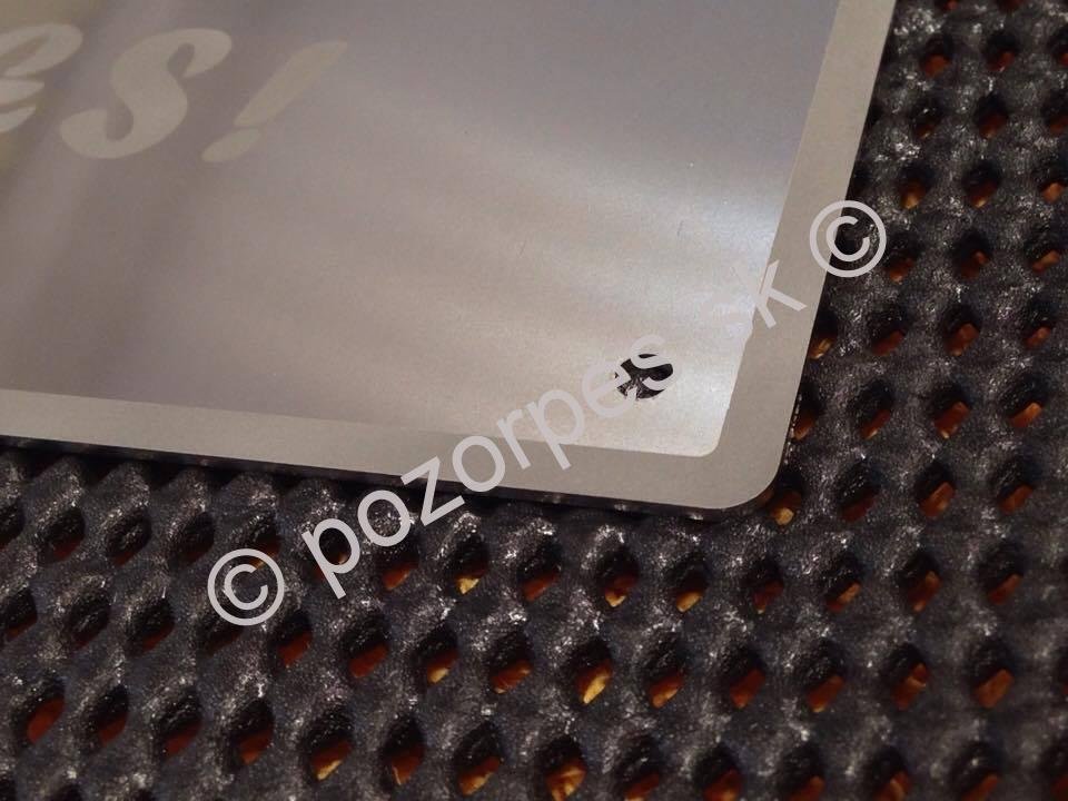 Pozorpes.sk,  výstražná tabuľka nerezová pieskovaná