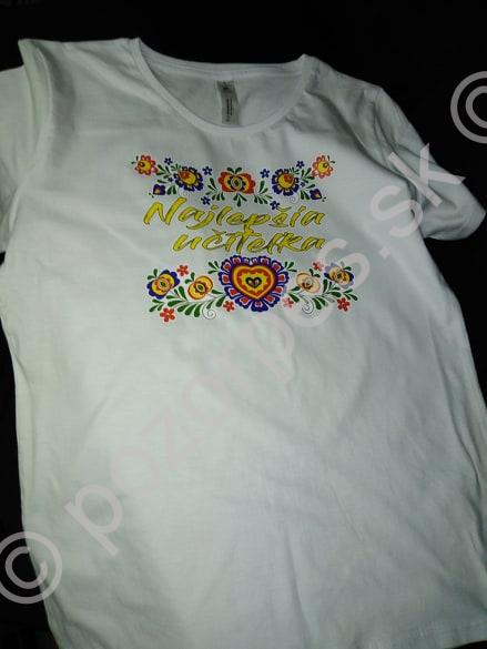 Tričko Najlepšia učiteľka