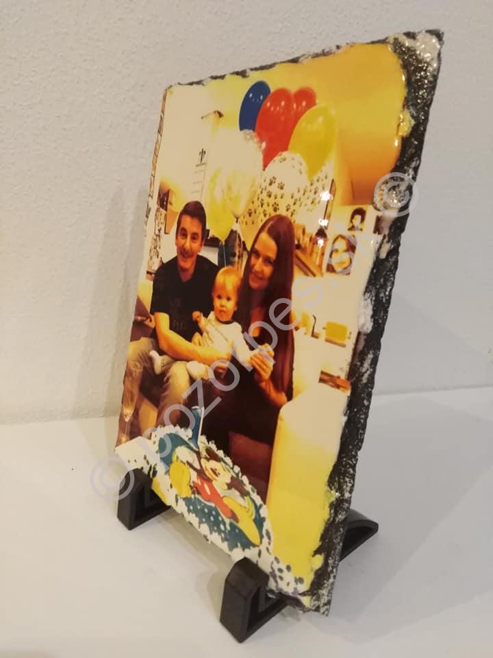 Kamenná fotografia na želanie s venovaním