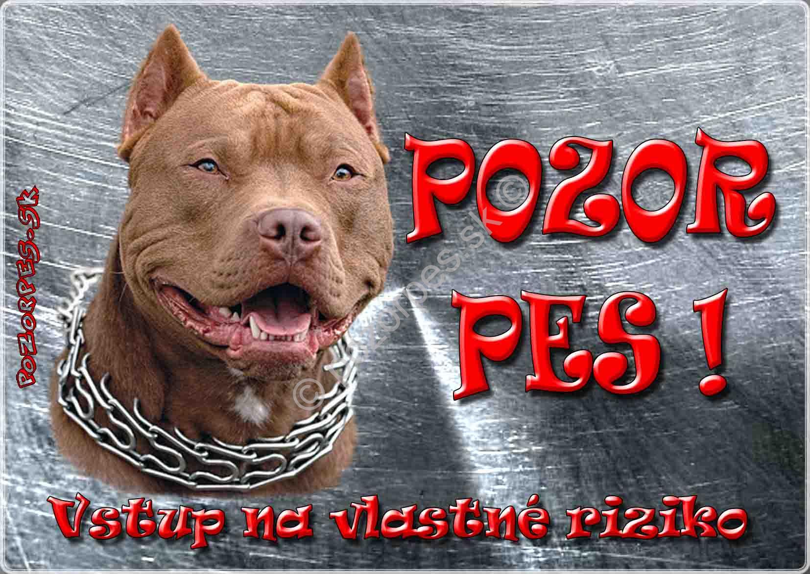 Pozorpes.sk, výstražná tabuľka