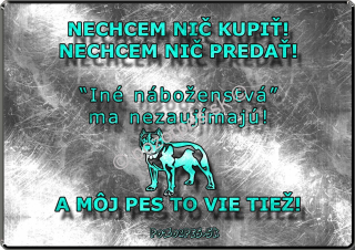 Pozorpes.sk,  výstražná tabuľka