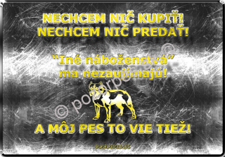 Pozorpes.sk,  výstražná tabuľka
