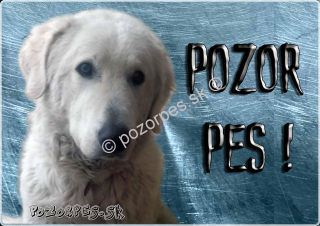 Pozorpes.sk,  výstražná tabuľka