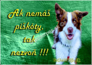 Pozorpes.sk,  výstražná tabuľka