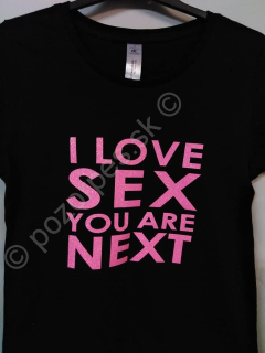 Tričko  I love sex